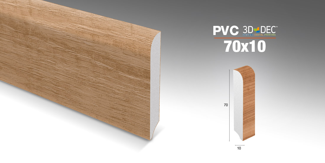 BATTISCOPA PVC 3D-DEC 45x15 - 50x10 - 70x10 - 70x12 - De Checchi Luciano